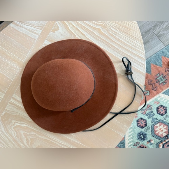 Bruno Capelo|Austrlian wool Brown wide brim hat,Boho style•••Modern headwear - Picture 3 of 13